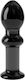Lovetoy 4.5 Glass Romance Anal Plug Black 11.5cm