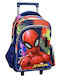 Spiderman School Bag Trolley Red 2024