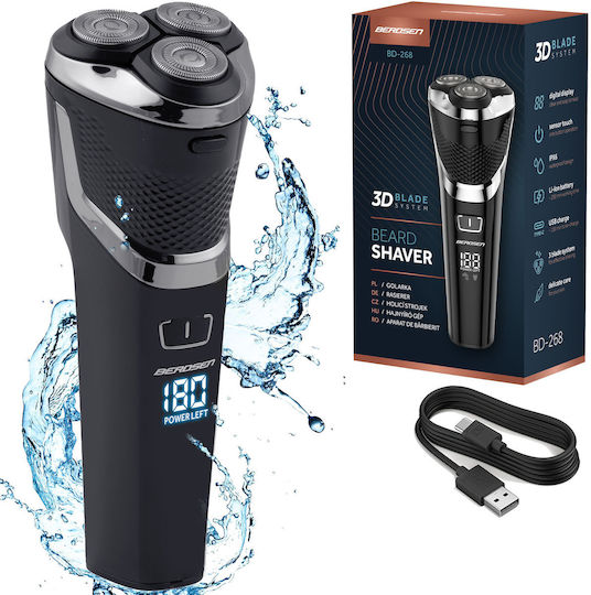 Berdsen BD-268 Rotating Electric Shaver Face Rechargeable