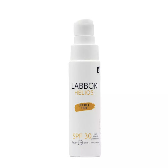 Labbok Αδιάβροχη Αντηλιακή Κρέμα Προσώπου SPF30 με Χρώμα 50ml