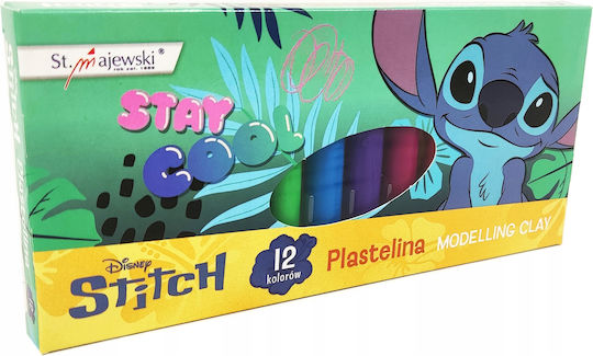 Plastilină 12 Culori Stitch Majewski