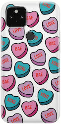 Love Pills прозрачен силиконов калъф TPU за Google Pixel 5 Love Pills прозрачен силиконов калъф TPU за Google Pixel 5