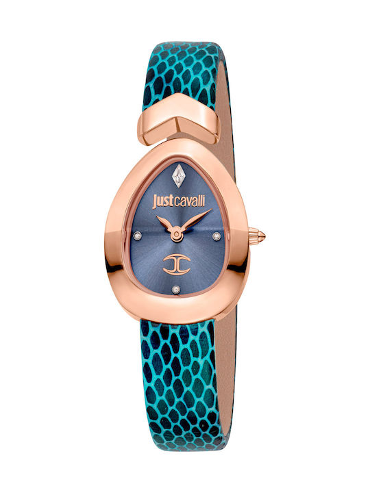 Just Cavalli Signature Snake Γυναικείο Ρολόι Χρ...