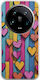 Valentine's Day Wooden Love Case for Xiaomi 14 Ultra 5g Flexible TPU Transparent Silicone