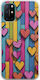 Valentine's Day Wooden Love Oneplus 8 Flexible TPU Transparent Silicone Case