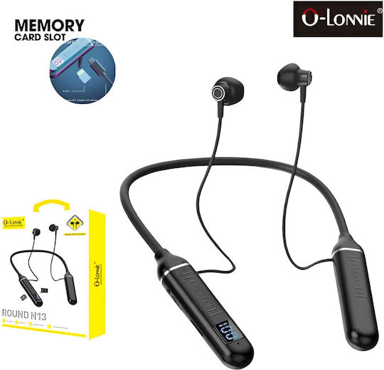 O-Lonnie N13 In ear Bluetooth хендсфри Слушалки с Устойчивост на Пот Черен