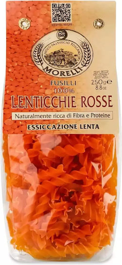 Ζυμαρικά Fussili Κόκκινες Φακές 250g-morelli