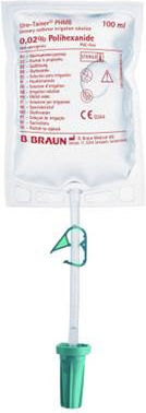 Sterile Catheter Maintenance Solution Urotainer Rhomb 100 ml Polihexanide 0.02% B.braun