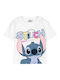 Kinderoberteile Kurzärmelig Weiß Disney Stitch
