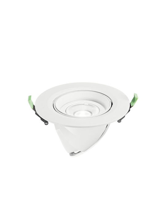 Fan Europe Recessed Spot with Integrated LED and Warm White Light 1pcs