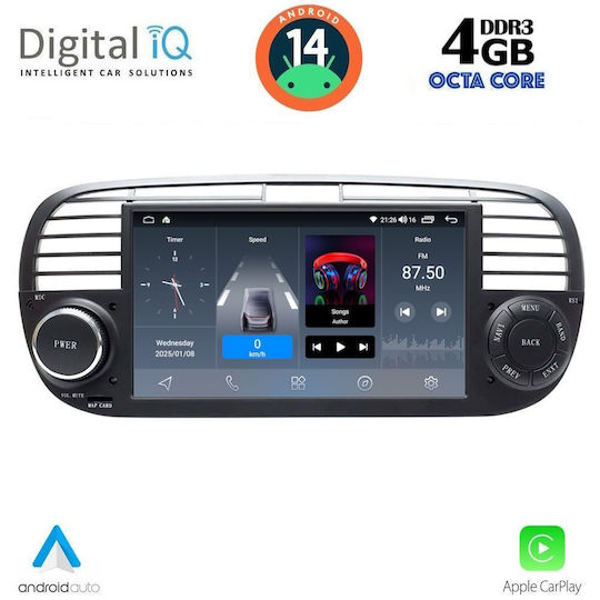 Digital IQ Автомобилна Аудио Система (Блутут/USB/AUX/WiFi/GPS/Apple-Carplay/Android-Auto) с Тъчскрийн 7"