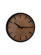 Platinet Wanduhr Schwarz Ø30cm
