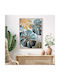 Wall Painting Fb94542 Frame Beige-Canvas Print Tropical Leaves 62x4 5x82cm