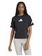 Damen Sportlich T-Shirt Schwarz