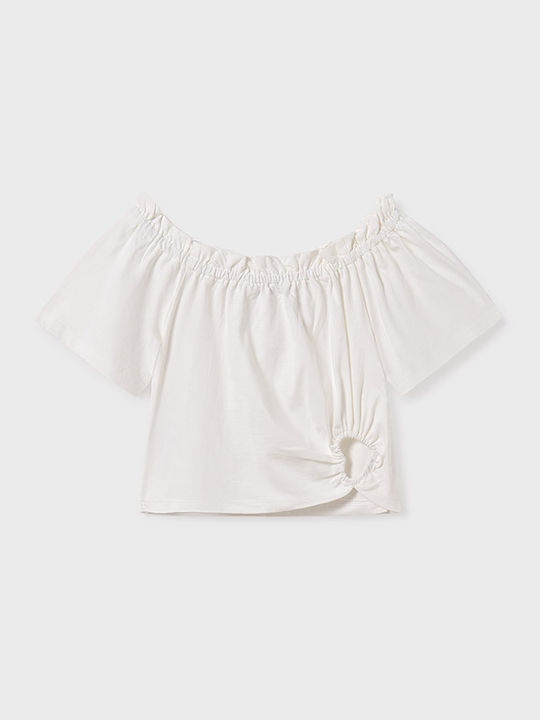 Kids' Shirt Short Sleeve Ecru