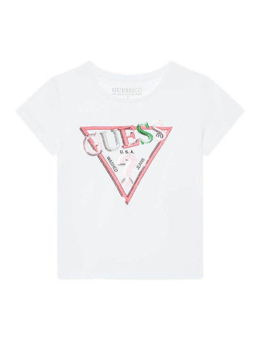 Guess Παιδικό T-shirt Pure White
