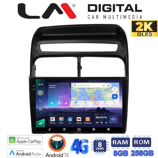LM Digital Auto-Audiosystem für Fiat Großer Punkt / Linie 2005-2012 (Bluetooth/USB/WiFi/GPS/Apple-Carplay/Android-Auto)