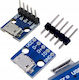 Priză Rosfix Micro USB cu 5 pini lipiți pe PCB