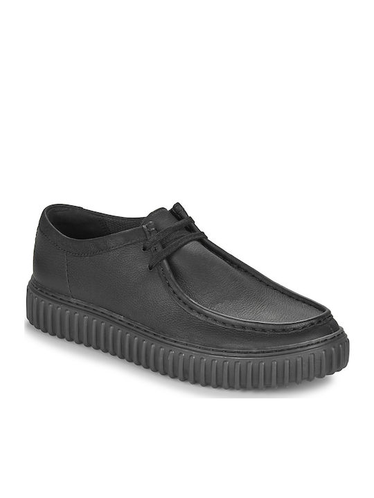 Torhill Lo Men's Leather Casual Shoes Black