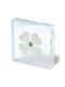 Plexiglass Decorative Charm Four-Leaf Brass 8x8x2cm Gr0302
