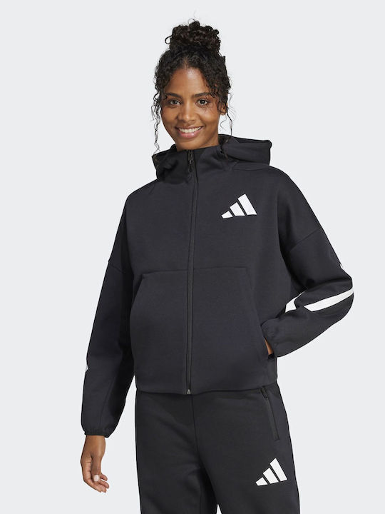 adidas Women's Sweatshirt Hooded Black JC5392