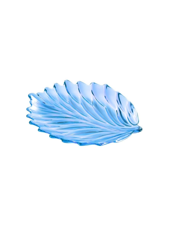 Acryl-Blattform Obsttablett Teller Stil Blau