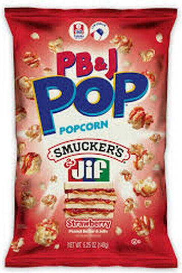 Candypop Peanut Butter & Jelly Strawberry Popcorn 149g