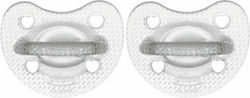 Chicco Physio Forma Ορθοδοντικές Πιπίλες Σιλικόνης Crystal για 6-16 μηνών 2τμχ