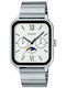 Casio Herrenuhr Chronograph Batterie mit Silber Metallarmband