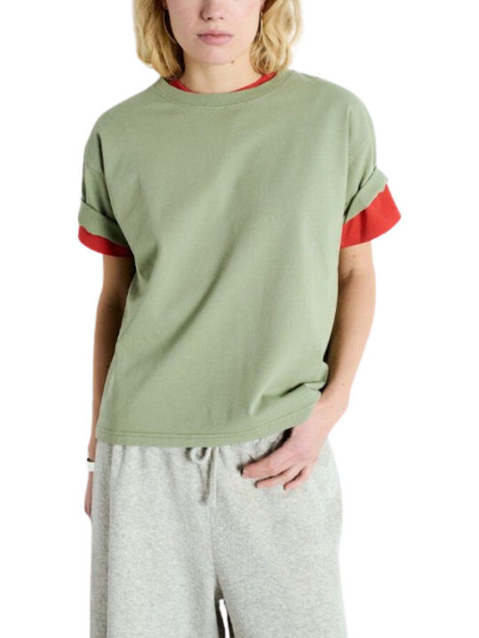 American Vintage Women's T-shirt Khaki
