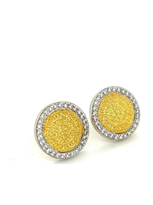 Drandakis Earrings made of Clay with Stones