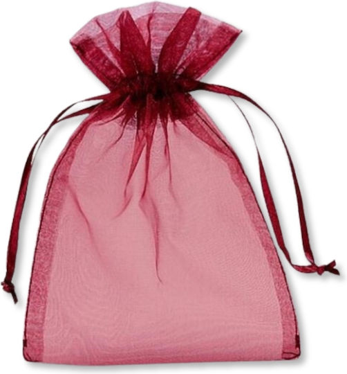 thessPACK Fabric Pouch for Gift Red 10x15cm. 100pcs