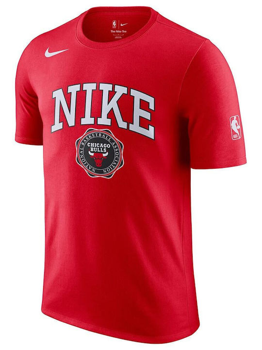 Nike Dri-FIT NBA Chicago Bulls Dri-Fit T-shirt Κόκκινο
