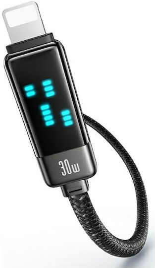 Usams USB-C to Lightning Cable 30W Black 1.2m SJ743USB02