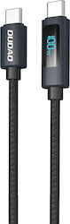 Dudao LED USB 2.0 Cable USB-C Male - USB-C 100W PD Black 1m 304004-185908 Dudao LED USB 2.0 Cable USB-C Male - USB-C 100W PD Black 1m 304004-185908