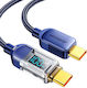 Joyroom USB 2.0 Cable USB-C Male - USB-C 100W PD Blue 1.2m S-CC100A4