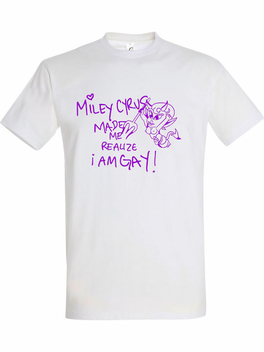 Тениска унисекс "Miley Cyrus ме накара да осъзн...