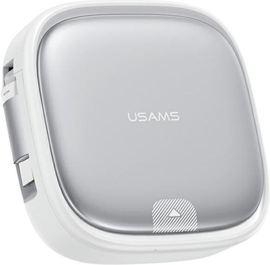 Usams Retractable / Pocket USB to micro USB / Type-C / Lightning Cable 3A Ασημί 1m (SJ650USB02)