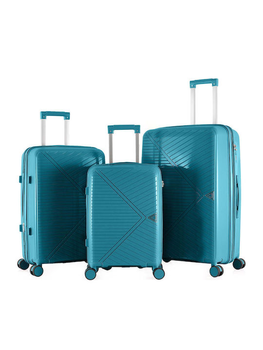 Talos Βαλίτσες Ταξιδιού Σκληρές Bluish Green με...