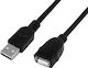 Powertech USB-Verlängerungskabel Cab-u160 480mbps 1,5m Schwarz 10 Stück Cab-u160