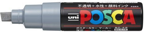 Uni-Ball Pc-8k Permanent Marker 8mm Grey