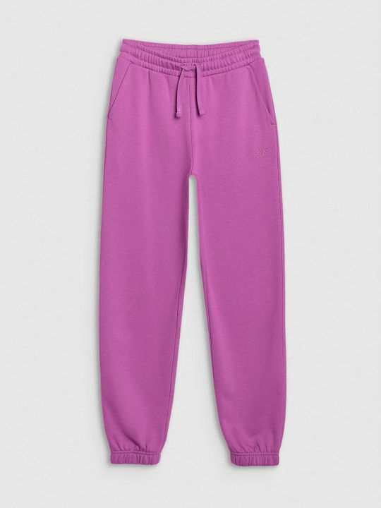 4F Pantaloni de Trening Violet pentru Copii
