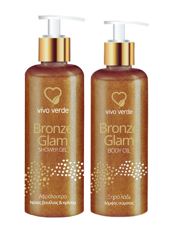 Vivo Verde Bronze Glam Hautpflegeset für Feuchtigkeitsspendend, Reinigung Körperreinigung & Aufhellung