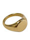 Tatu Moyo Herren Ring aus Stahl Vergoldet
