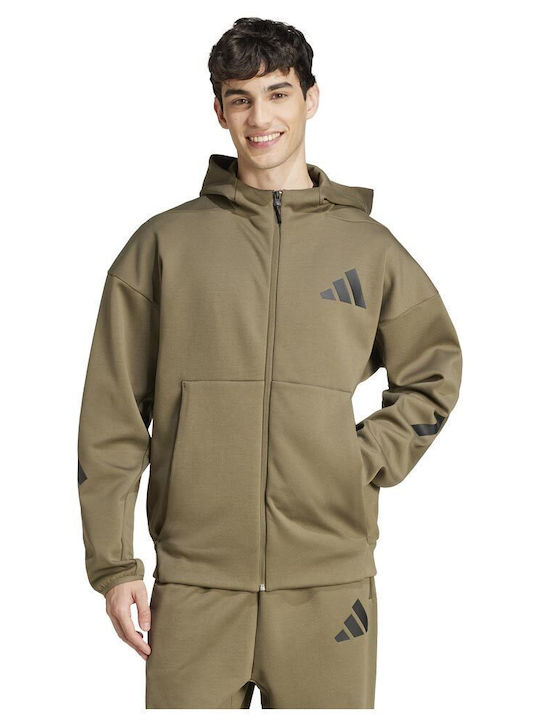 adidas Sweatshirt with Hood Green JD2910