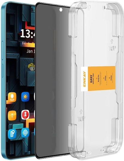 Privatsphäre Vollflächig gehärtetes Glas Schwarz (Xiaomi 14T / 14T Pro)