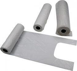 Sidirela Pungă de Plastic pentru Ambalare Tip Maieu 30x40cm Albă