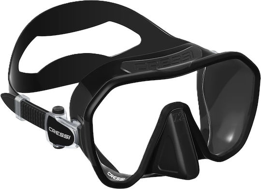 CressiSub Z2 Black Silicone Diving Mask