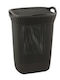 Curver Strick Wäschekorb Kunststoff 57lt mit Deckel 45,5x34x62cm Grau