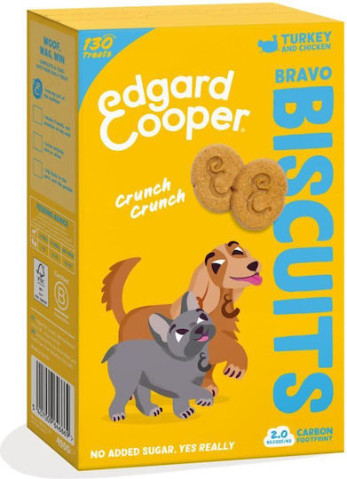 Edgard Cooper Biscuiți pentru câini cu Curcan 400gr